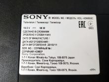 замена матрицы телевизора Sony BRAVIA KDL-43W808C