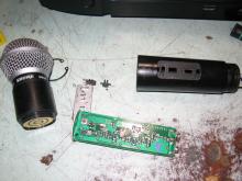 ремонт радиомикрофона Shure SM58 